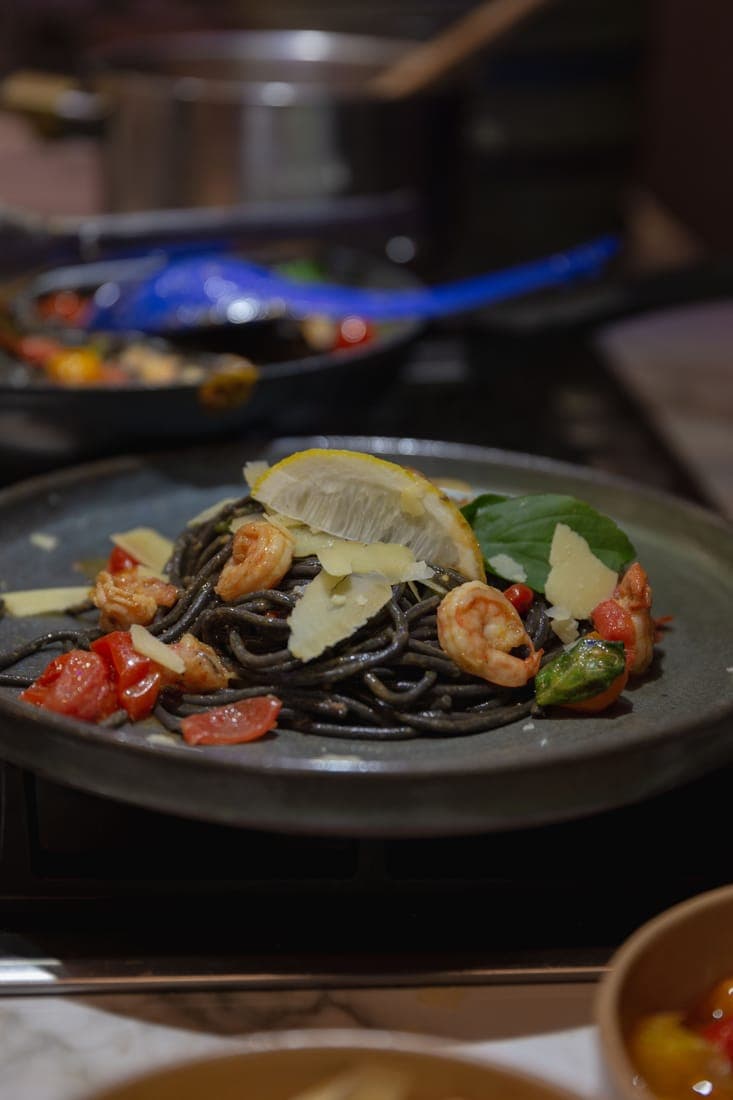Pratos da chef da Amarela Gastronomia